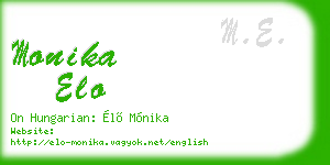 monika elo business card