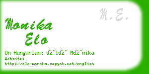monika elo business card